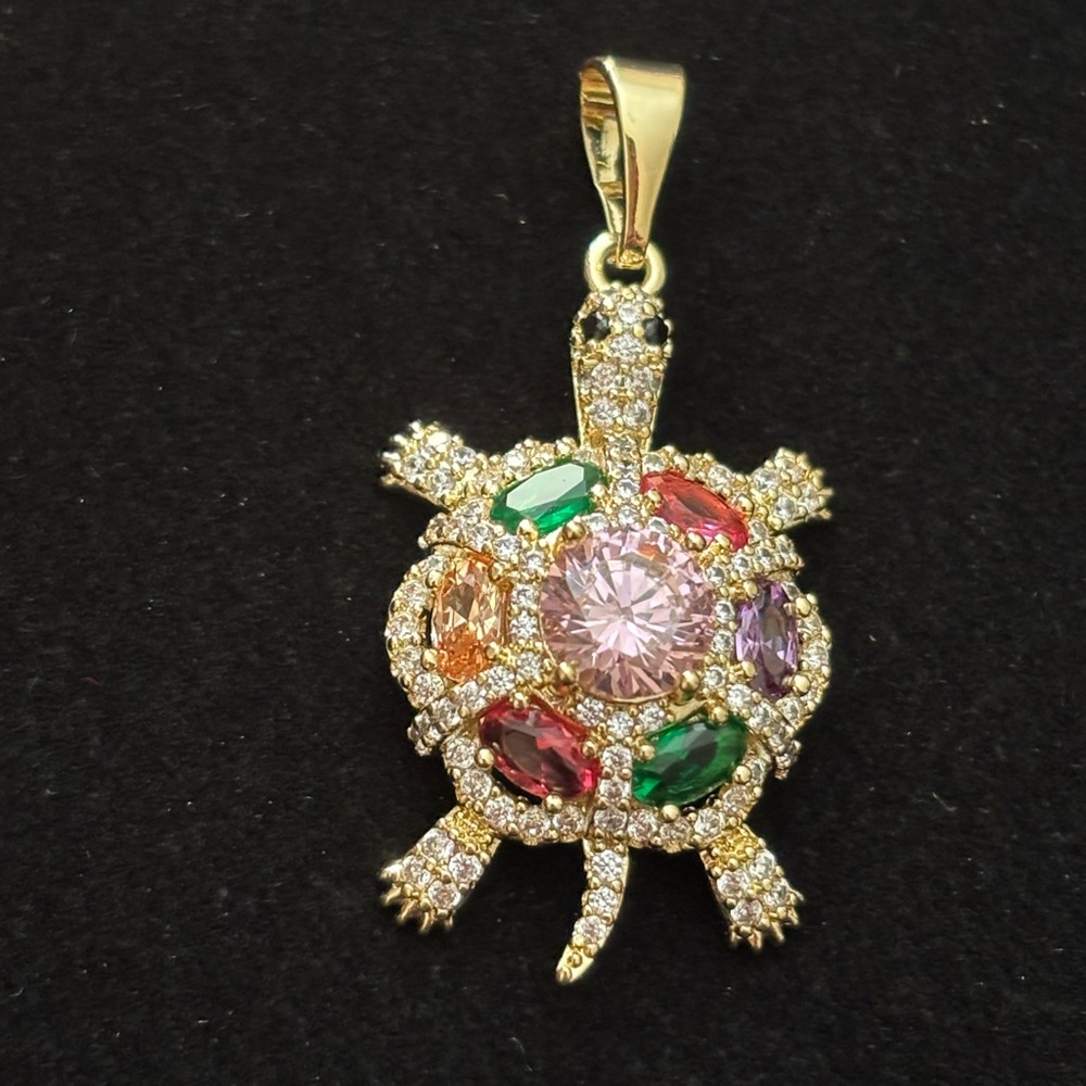 Gold Plated Turtle Pendant